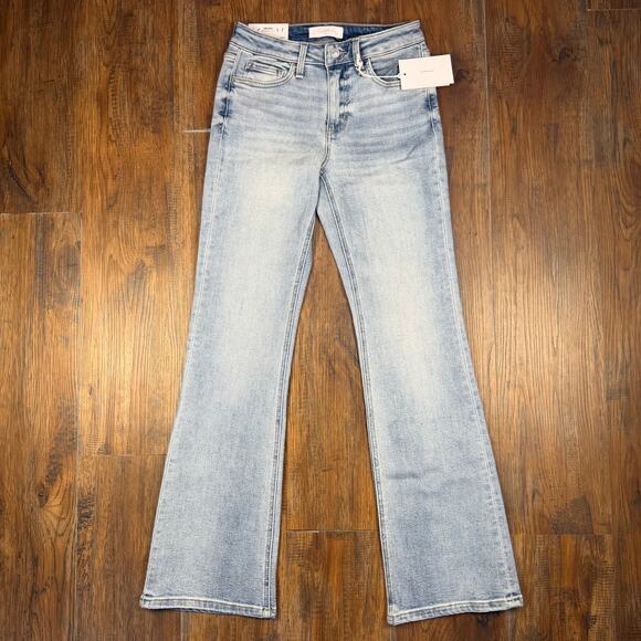 VERVET BY FLYING MONKEY Denim - Flying Monkey Vervet blue Miranda mid rise boot cut jeans light wash size 26